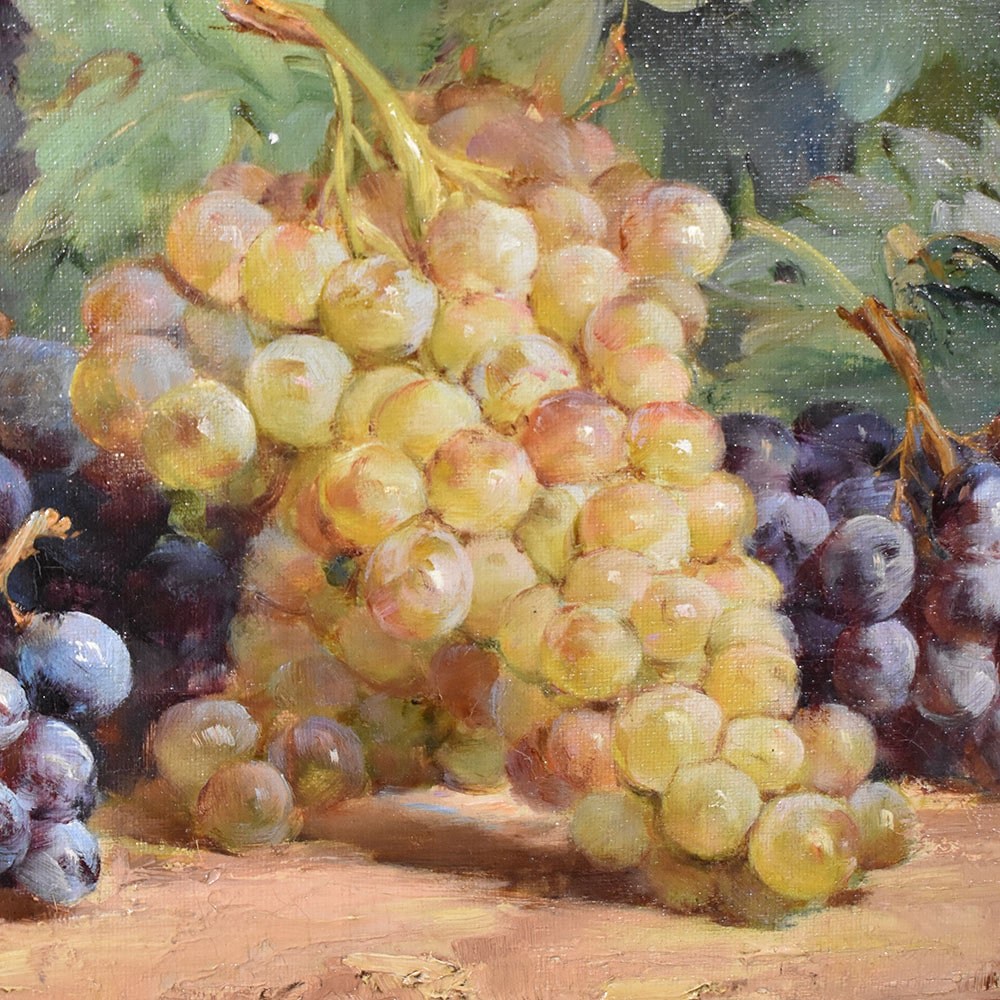 QNM 553 1 antique still life oil painting grape XIX century.jpg